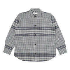 Universal Works - Camisa | Azul marino - Blanco roto