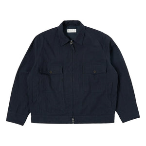 Universal Works - E130 Chaqueta de algodón reciclado Ospina | Azul marino