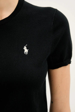 Suéter de algodón de manga corta para mujer Polo Ralph Lauren