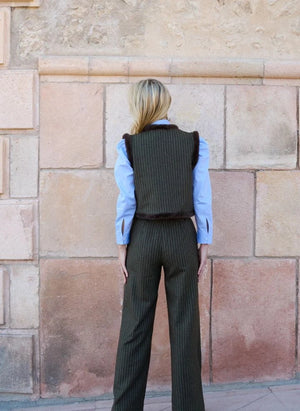 Maria de la Orden - Chaqueta de Lana de Viena | Marrón Taupe