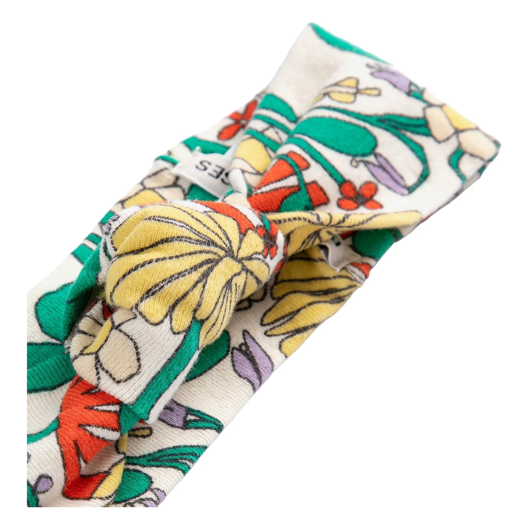 Bobo Choses - Diadema de algodón orgánico con estampado de flores | Blanco