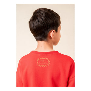 birinit - Sudadera de algodón orgánico Chili Birinit | Rojo