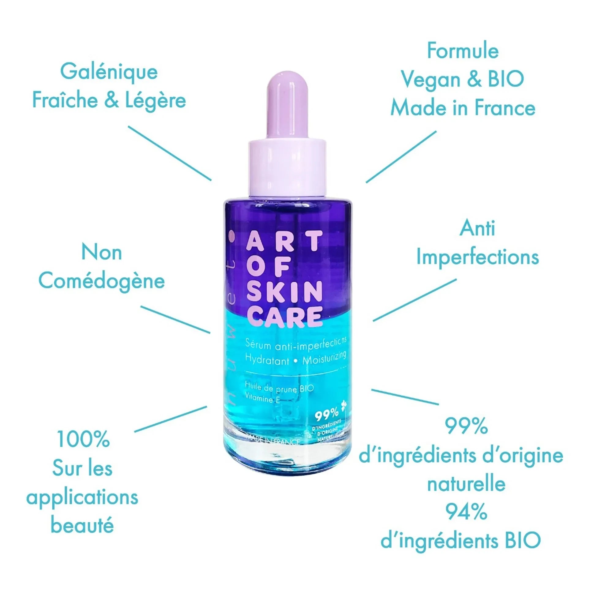 Inuwet - Suero facial hidratante orgánico antimanchas