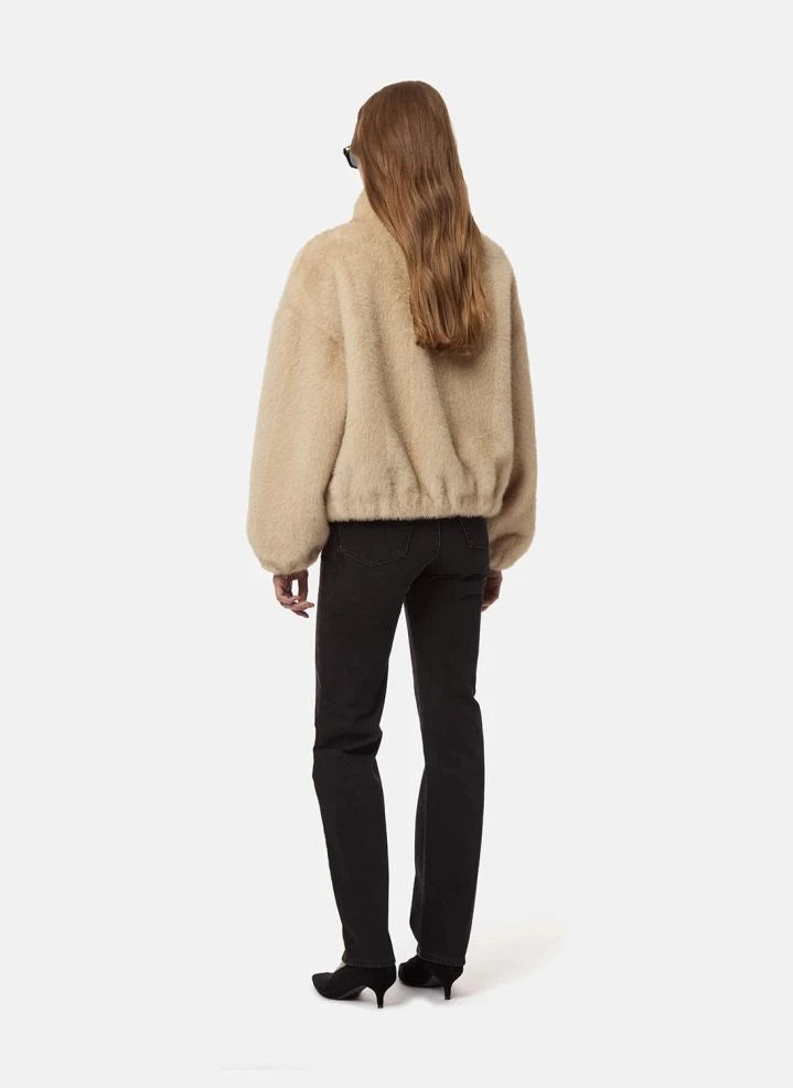 Apparis - İris Tıraşlı Vizon Bomber Ceket