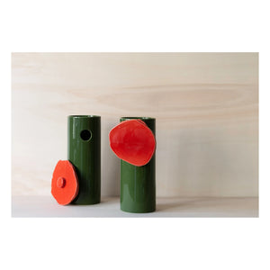 Vitra - Jarrón Découpage Disc - Ronan & Erwn Bouroullec | Verde Oscuro