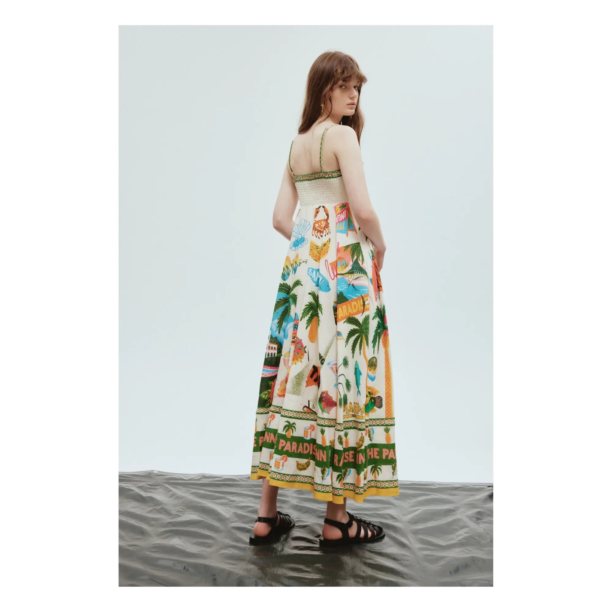 Alémais - Vestido de Lino Paradiso | Crudo