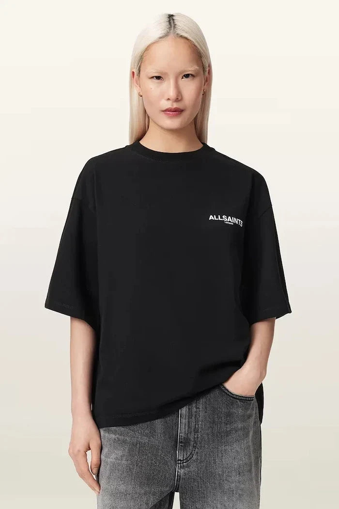 Camiseta oversize de algodón AllSaints HALIS para mujer