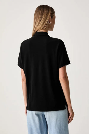 Camiseta de algodón para mujer con cuello Polo Ralph Lauren