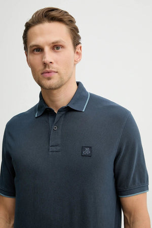 Camiseta de algodón con cuello Marc O'Polo
