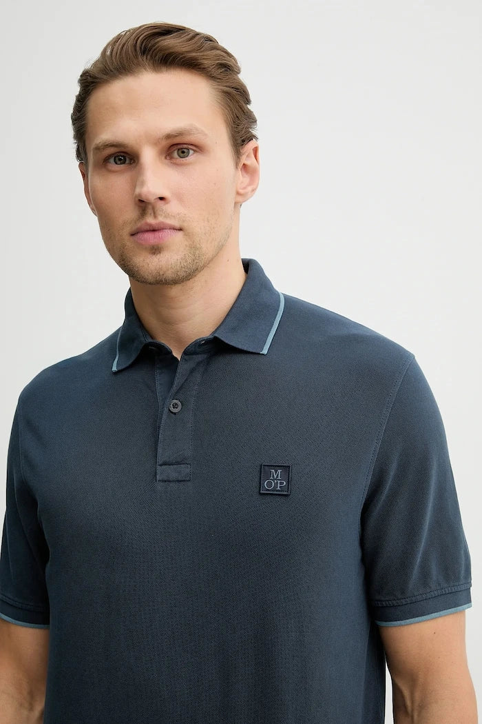 Camiseta de algodón con cuello Marc O'Polo