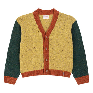 Favorite People - Chaqueta de lana con bloques de color Lunck Box | Amarillo