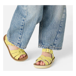 Salt-Water - Sandalias de cuero impermeables | Amarillo pálido