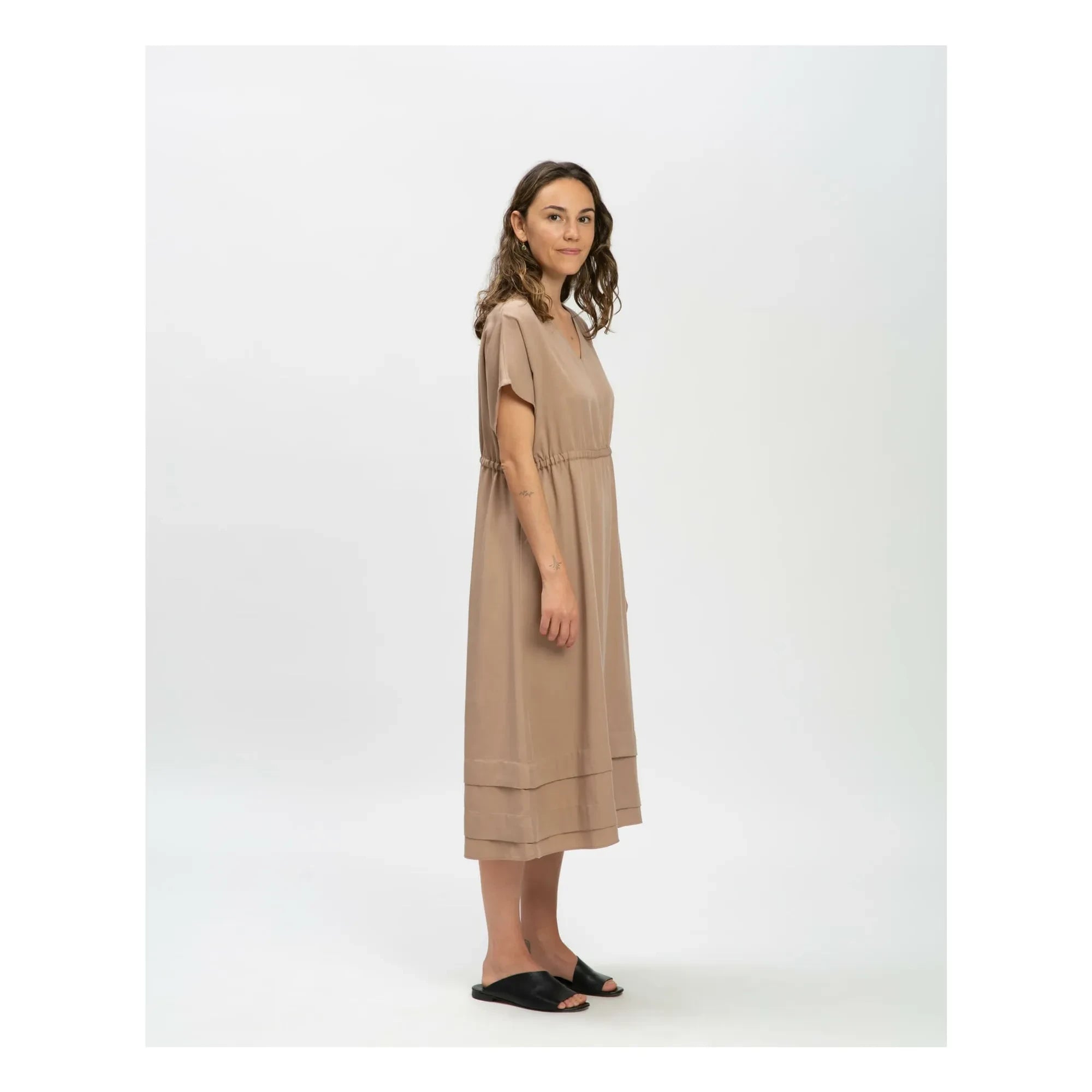 Matona - Vestido de Tencel | Marrón claro