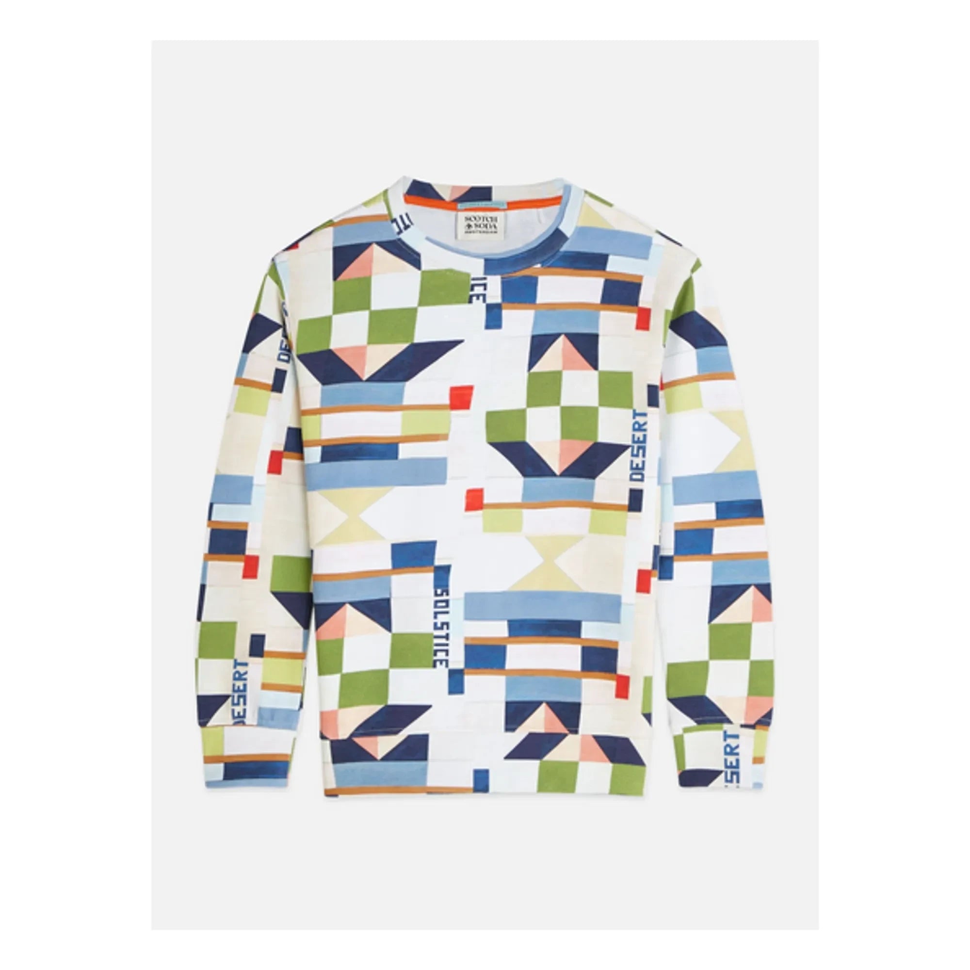 Scotch & Soda - Sudadera geométrica | Blanca