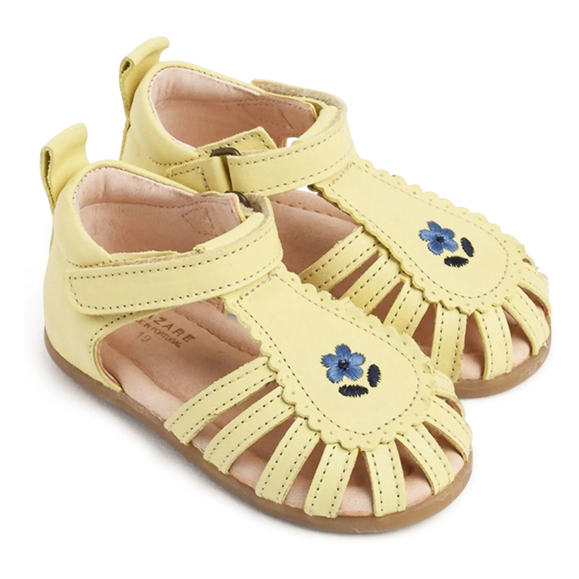 Sandalias Lazare - Colette con bordado de flores | Amarillo claro