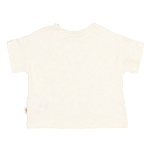 Búho - Camiseta de lino con bolsillo | Blanco