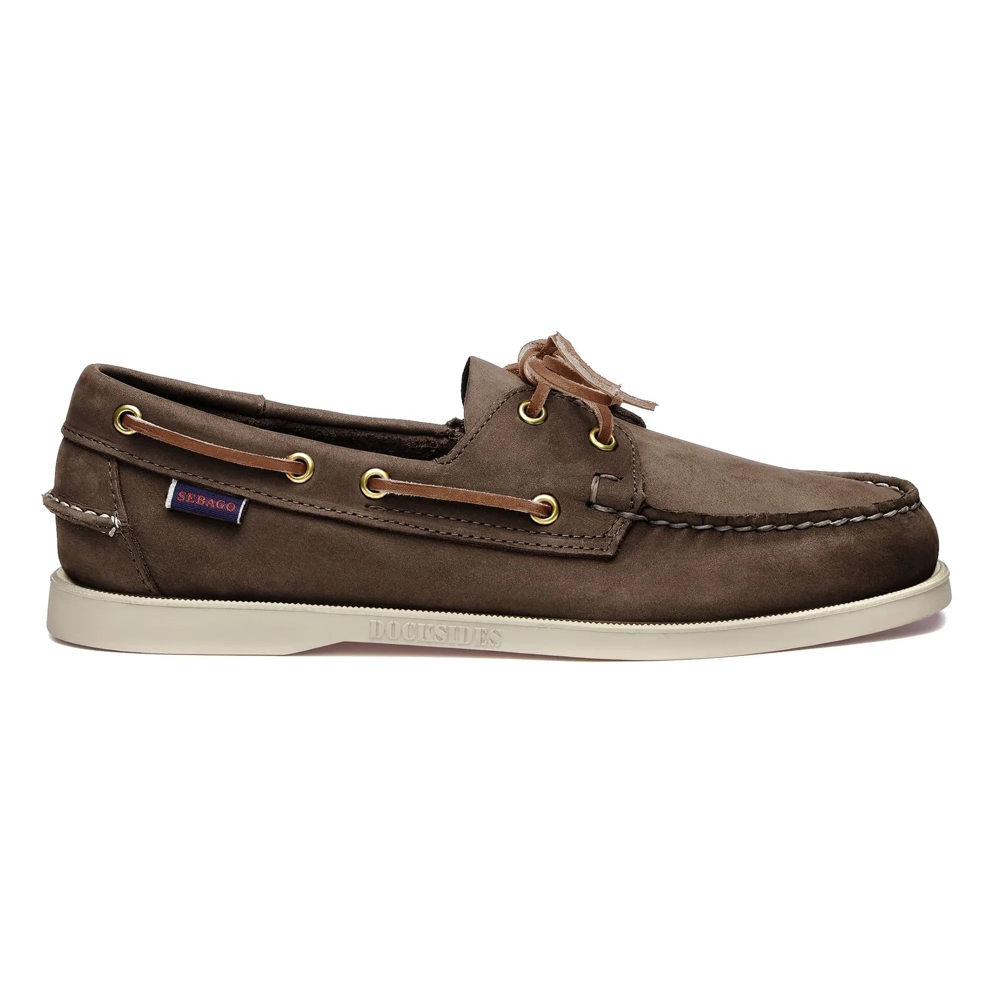 Sebago - Mocasines Docksides Portland de nobuk | Marrón