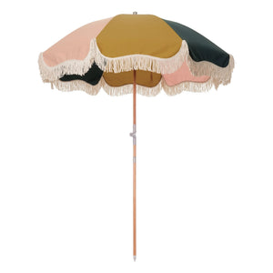 Business & Pleasure Co. - Sombrilla de playa premium con flecos