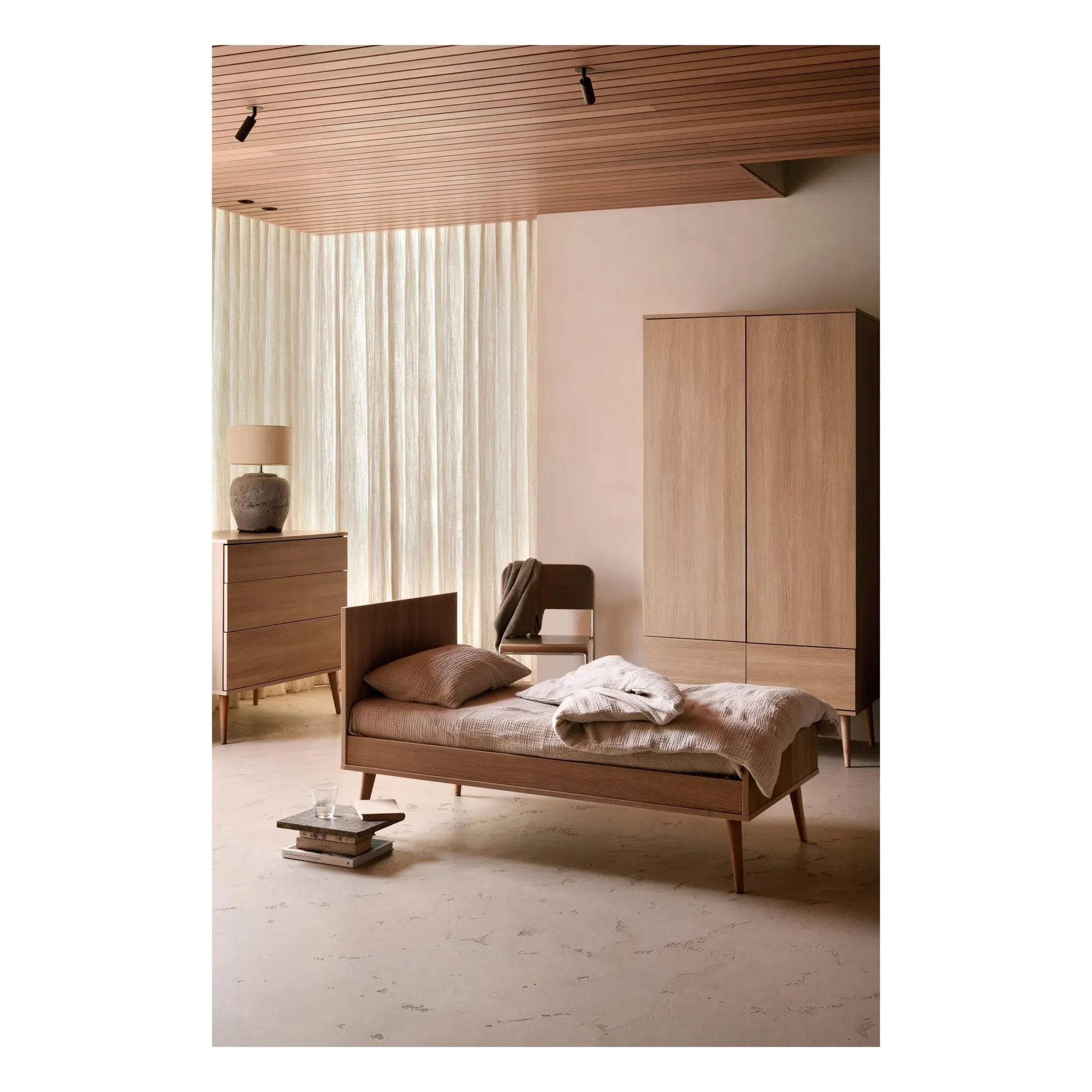 Quax - Cuna Flow 70x140 cm | Honey