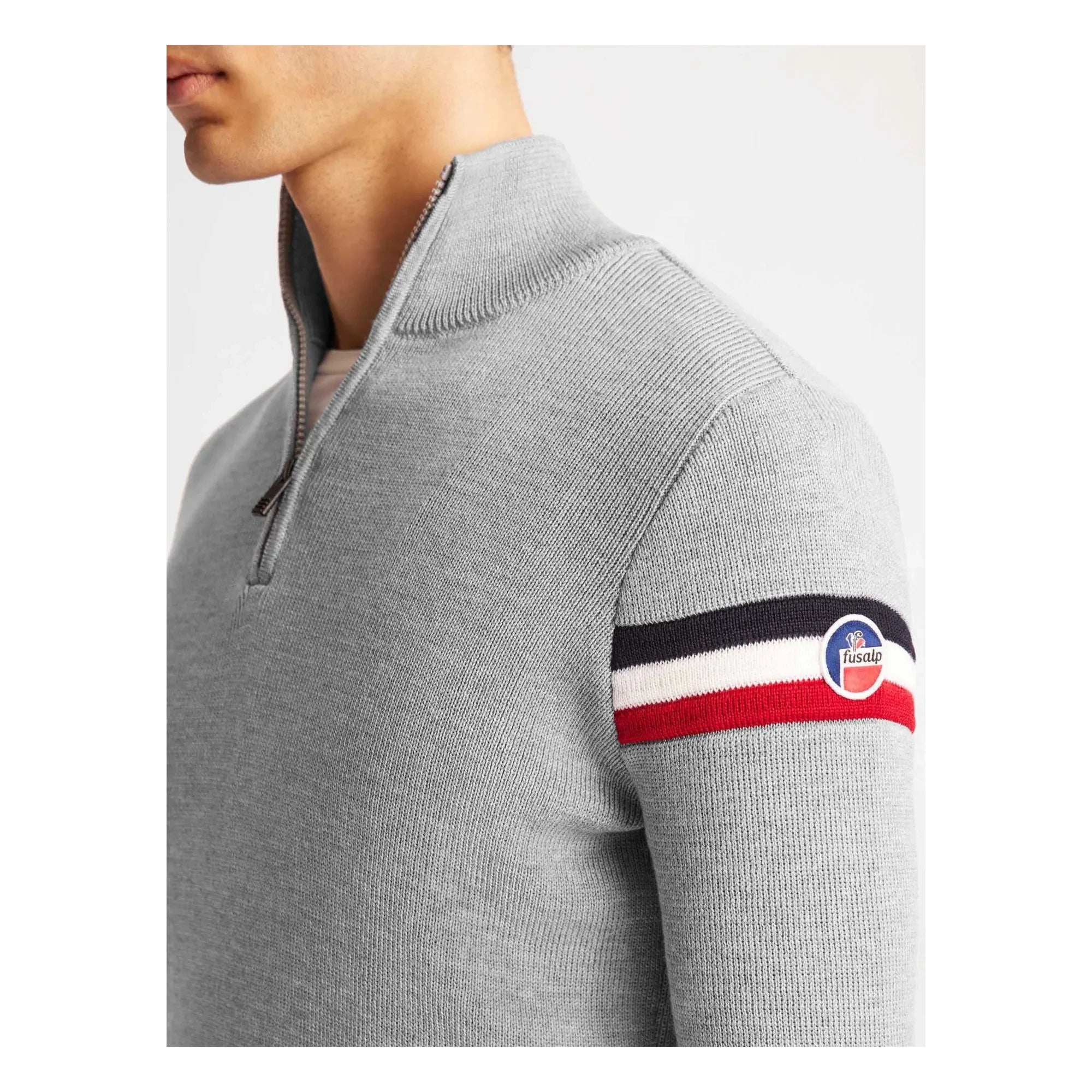 Fusalp - Wengen IV Merino Yün Fermuarlı Sweat Top | Gri