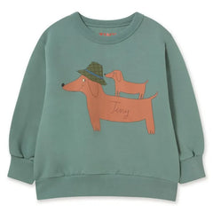 Tinycottons - Sudadera de algodón orgánico para perros | Agua verde