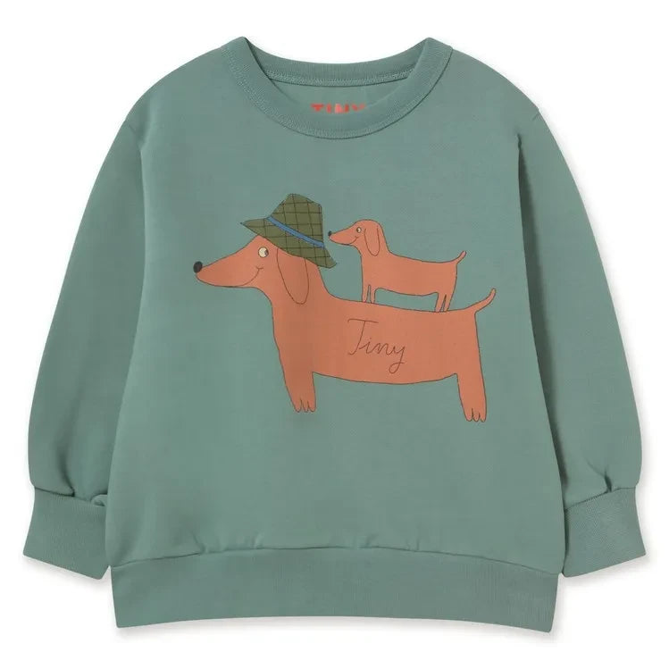 Tinycottons - Sudadera de algodón orgánico para perros | Agua verde