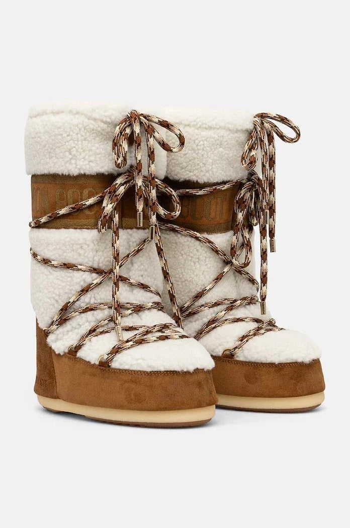 Moon Boot MB ICON SHEARLING Botas de Nieve de Piel para Mujer