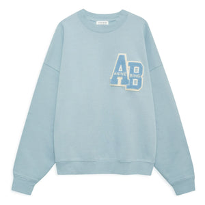 Anine Bing - Sudadera oversize Miles Letterman | Azul Claro