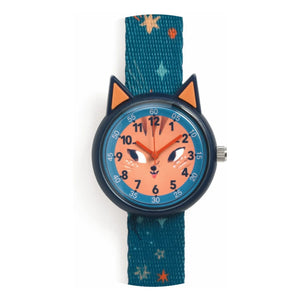 Djeco - TICLOCK - Reloj ardilla | Azul oscuro