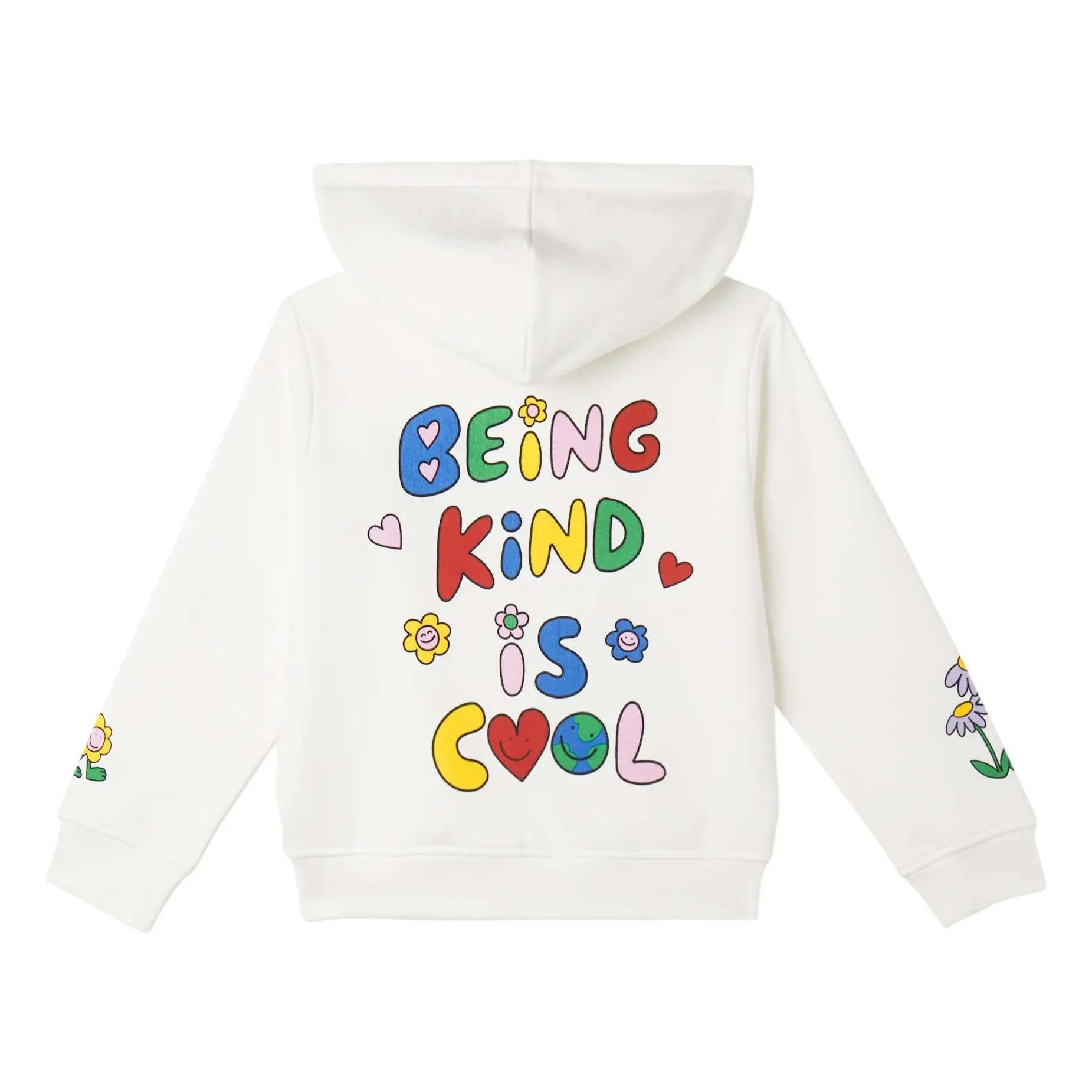 Stella McCartney Kids - Sudadera con Capucha Estampado Floral | Marfil