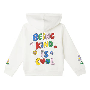 Stella McCartney Kids - Sudadera con Capucha Estampado Floral | Marfil