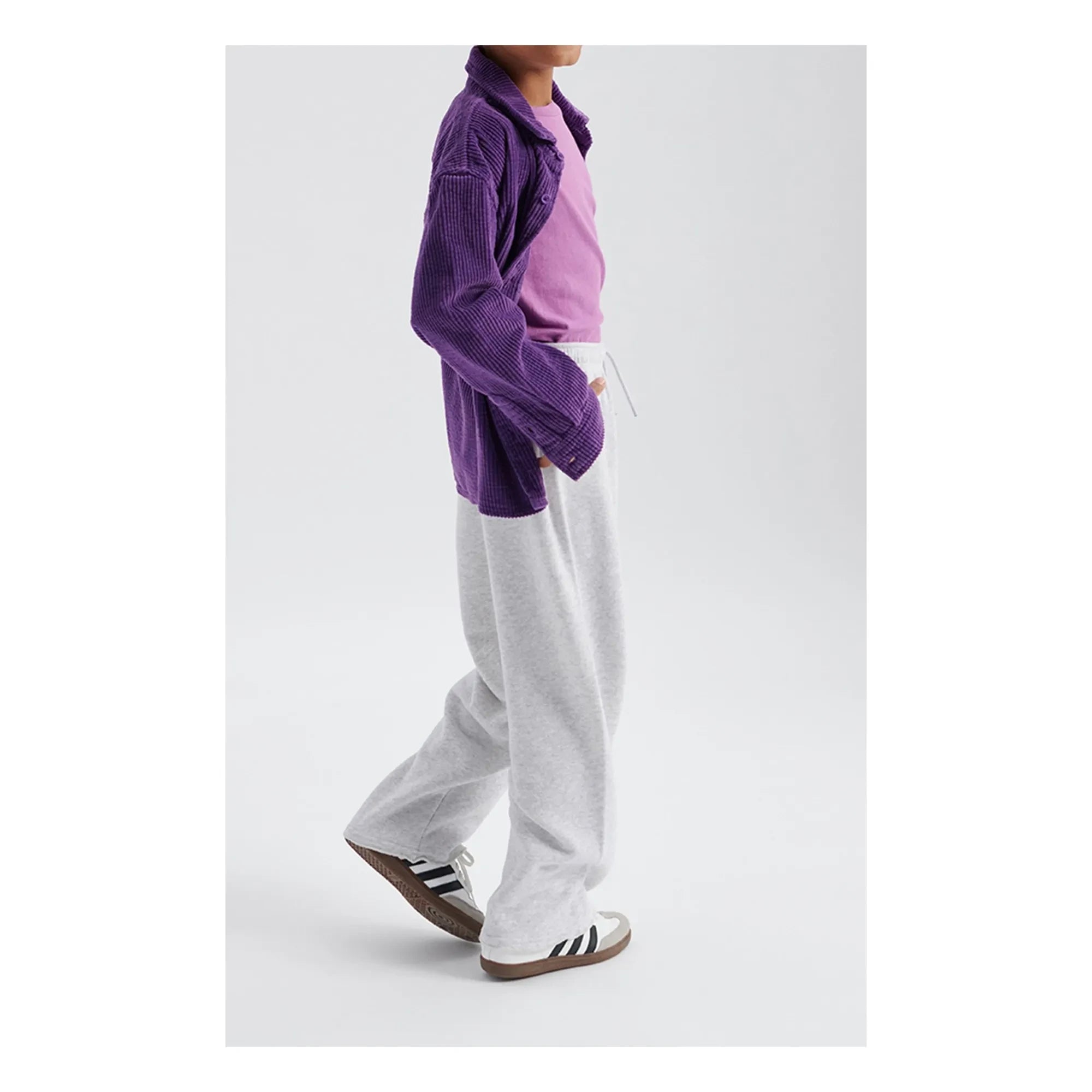 American Vintage - Jogger Large Atubay | Blanco jaspeado