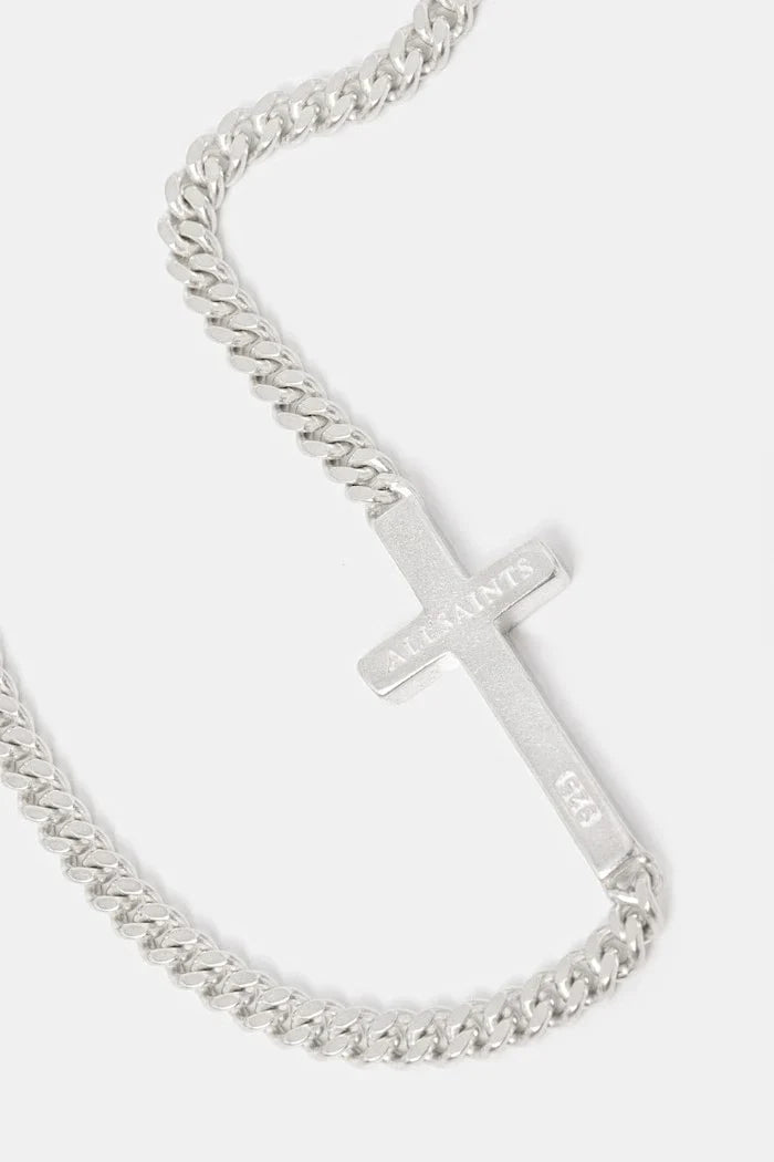 Pulsera plateada AllSaints para mujer