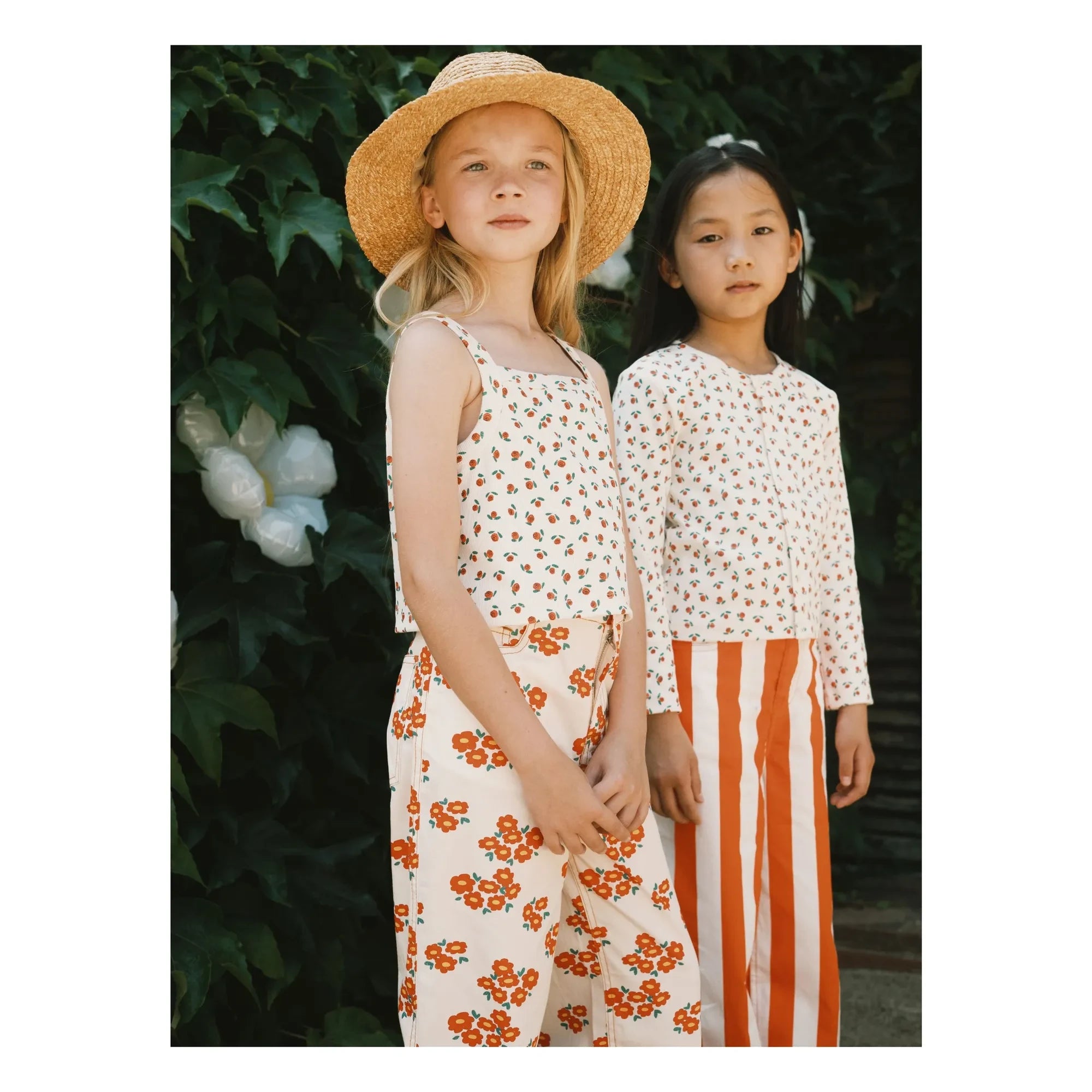 Tinycottons - Camiseta con estampado de rosas y algodón orgánico | Blanca