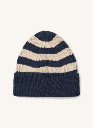Liewood - Gorra de rayas de algodón orgánico Ezra | Azul Marino