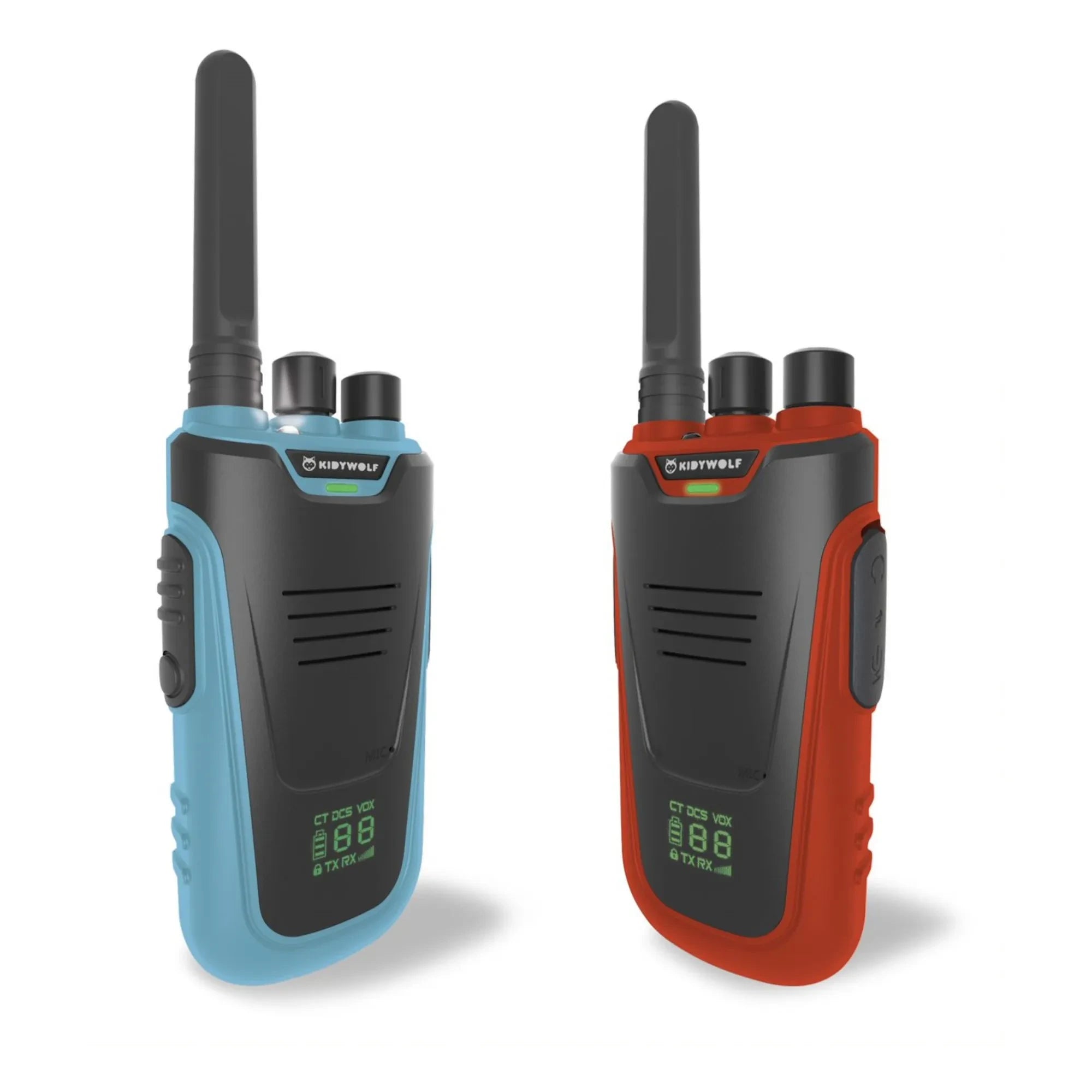 Kidywolf - Walkie-talkies para niños - Juego de 2 | Rojo