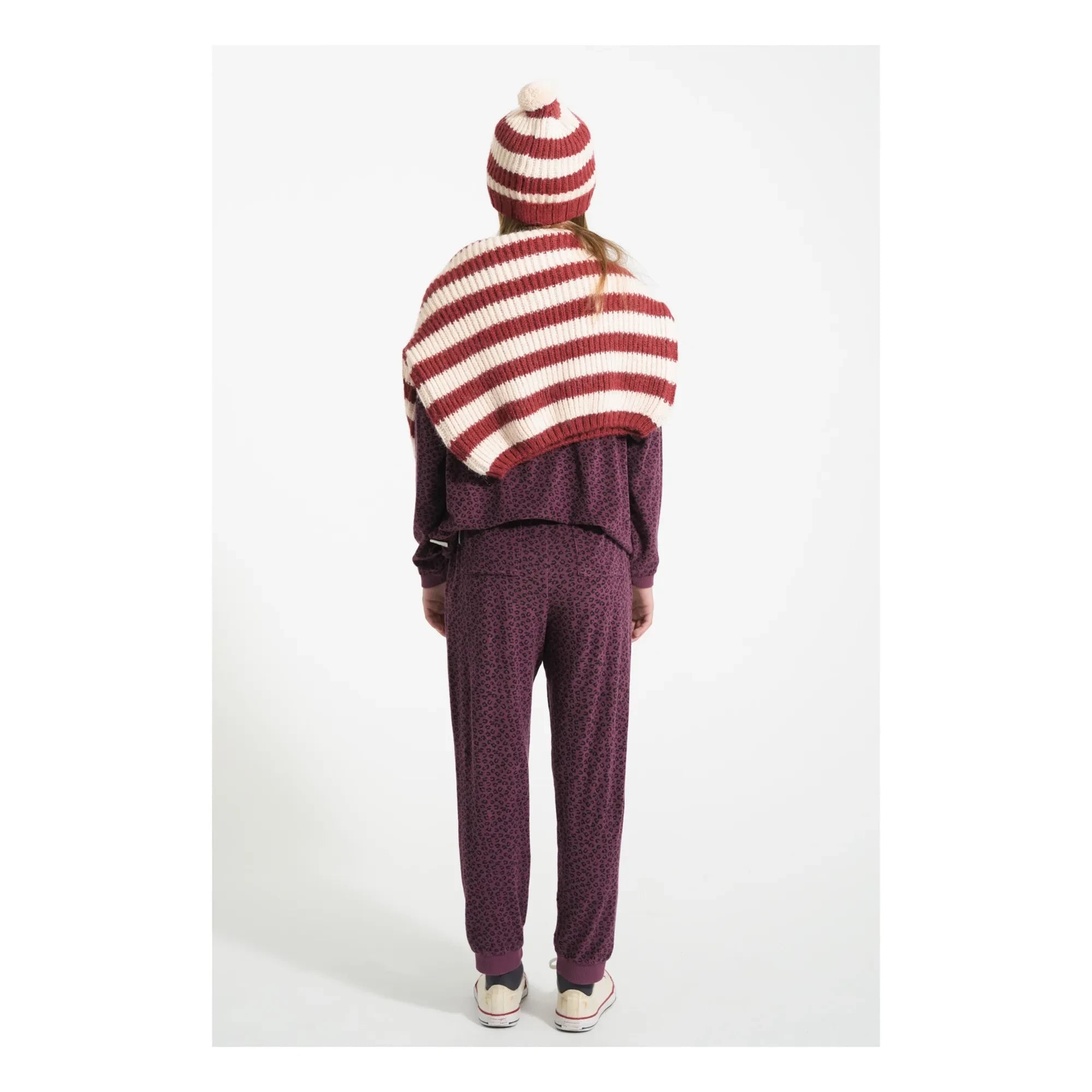 Piupiuchick - Jersey de lana a rayas | Burdeos