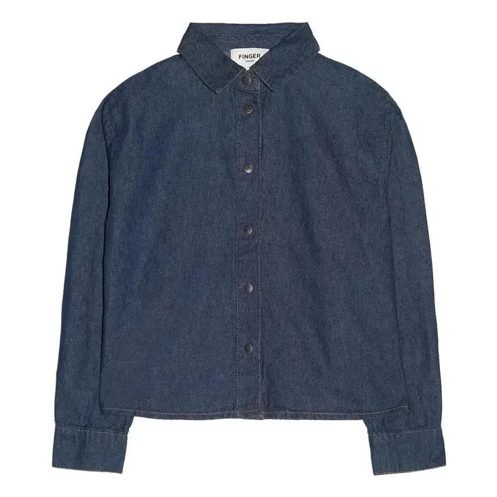 Finger in the nose - Camisa Vaquera Corta Crush | Denim crudo