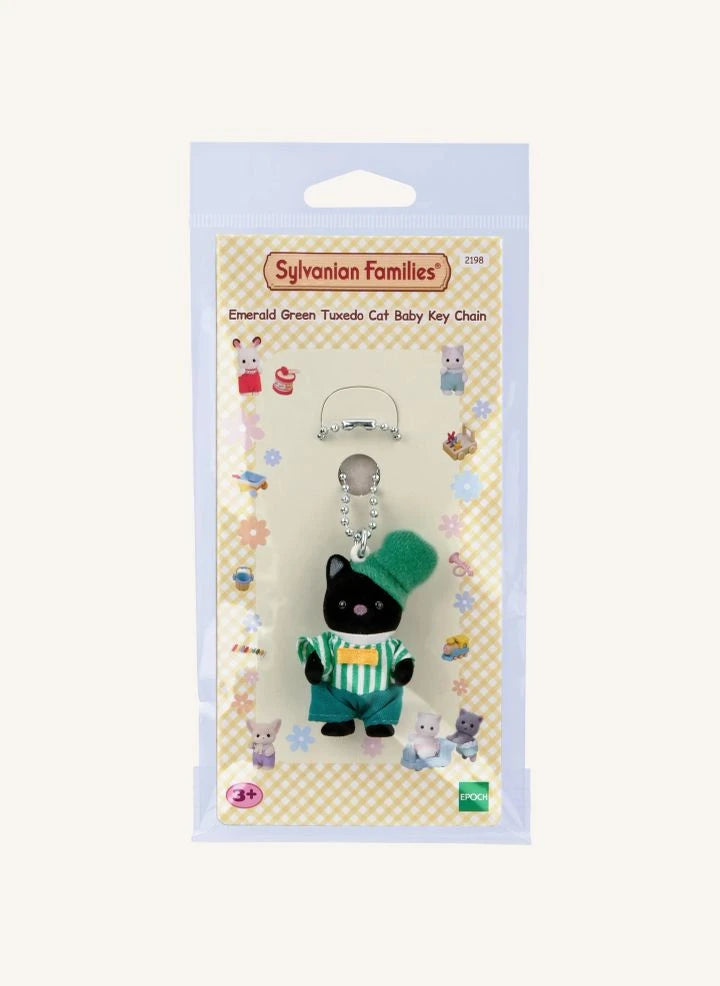Sylvanian Families - Llaveros de Gato Bicolor - Esmeralda