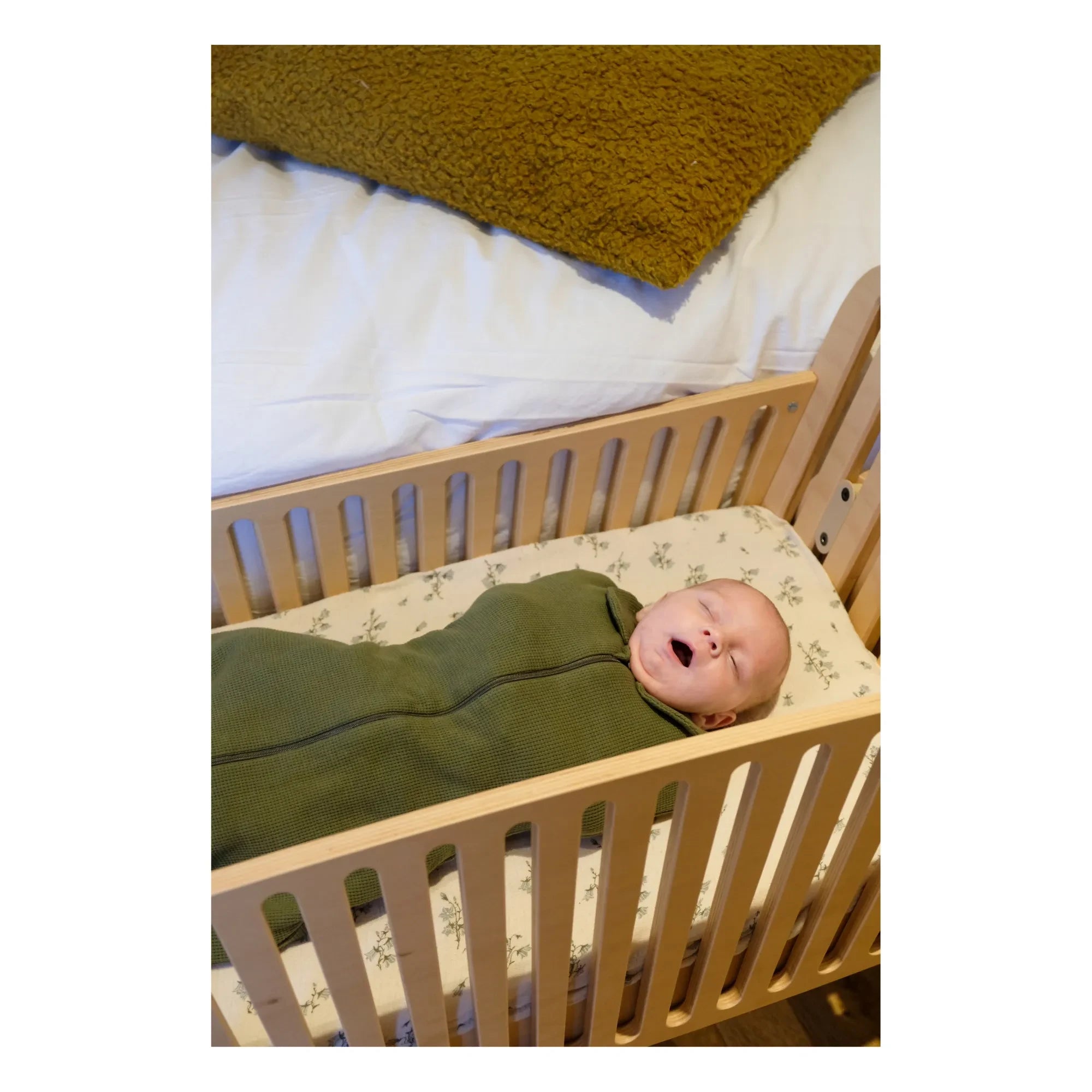 Tante Reine - Saco de dormir arrullo de algodón orgánico | Caqui