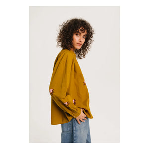 Sacrécoeur - Ella Broderies blusa | Verde