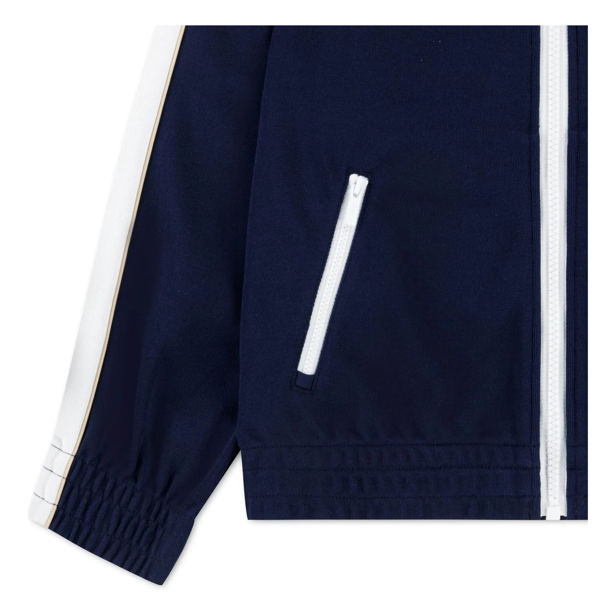 Lacoste - Sudadera deportiva con cremallera de algodón orgánico | Azul marino