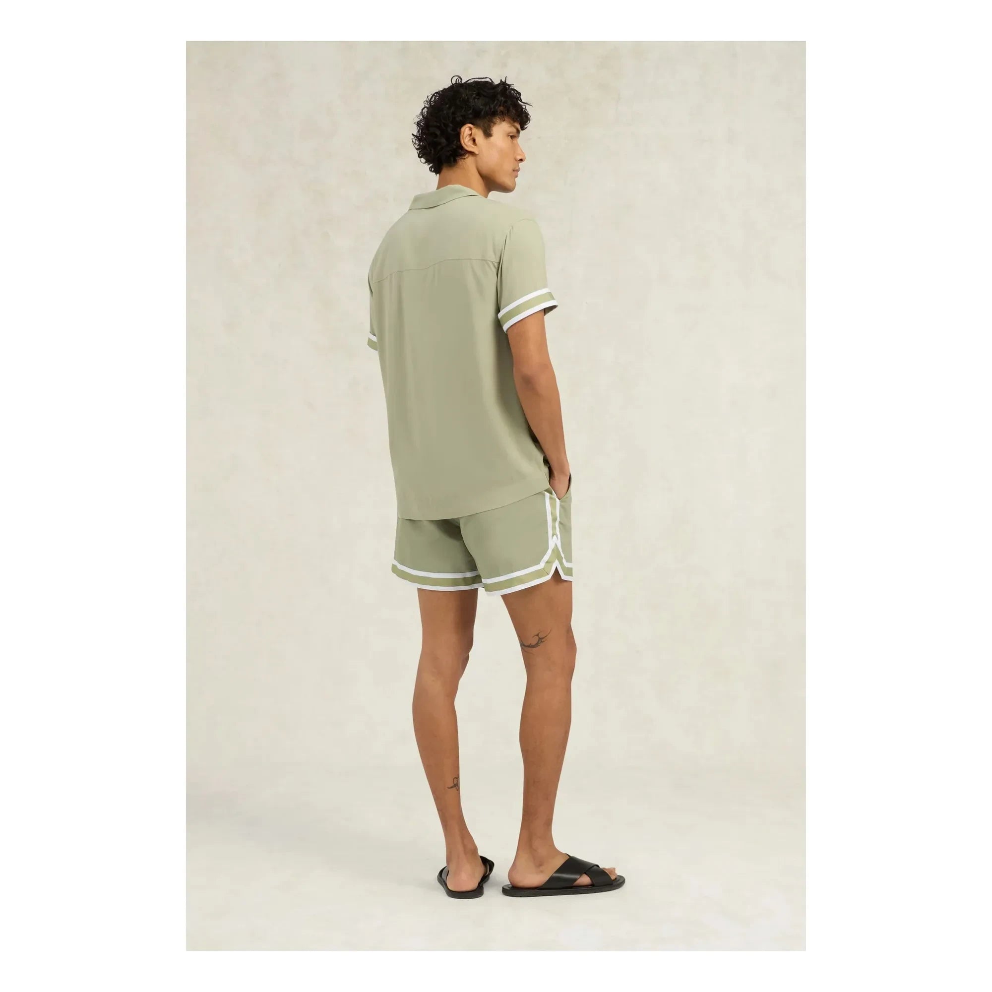Ché Studios - CAMISA VALBONNE | Beige - Verde