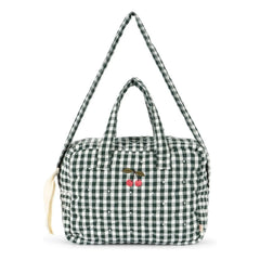 Konges Sløjd - Bolsa de aseo Vichy | Verde oscuro