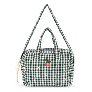 Konges Sløjd - Bolsa de aseo Vichy | Verde oscuro