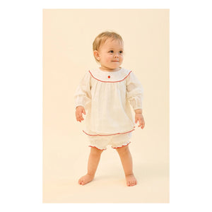 Flöss - Conjunto de blusa y pantalón corto Claire | Crudo