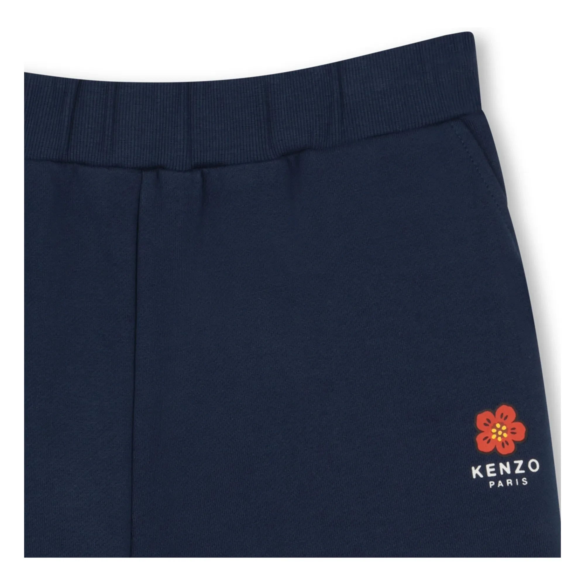 Kenzo - Flower Molton Pantalones Cortos | Azul Marino
