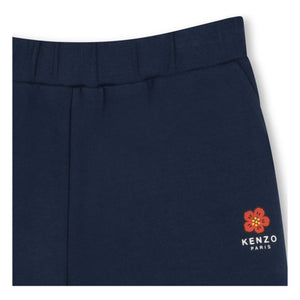 Kenzo - Flower Molton Pantalones Cortos | Azul Marino
