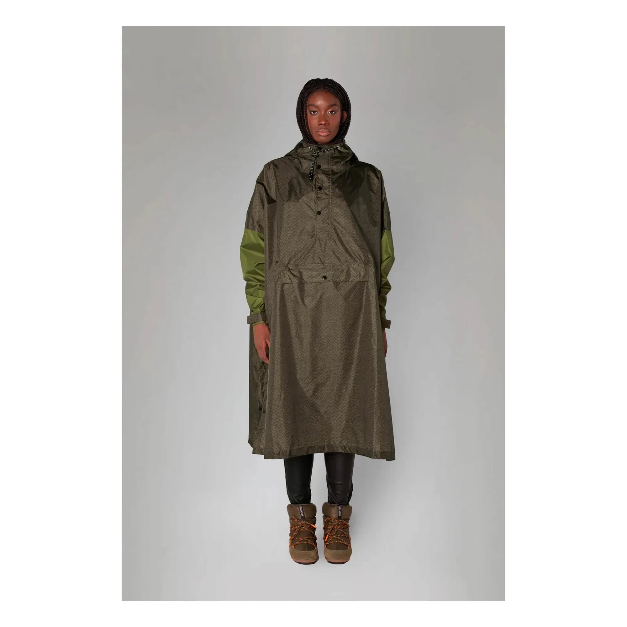 Rainkiss - Poncho Impermeable Espiga - Colección Mujer | Marrón