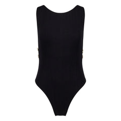 Anja Paris - Traje de baño de una pieza L'Interdit | Negro